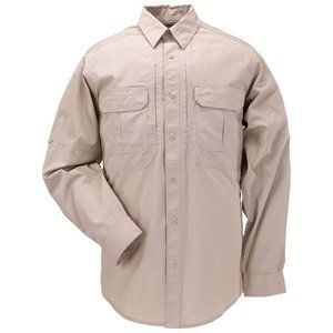 NEW 5.11 TacLite Pro XL Men's Long Sleeve Shirt 72175 Khaki Tactical Poly Cotton